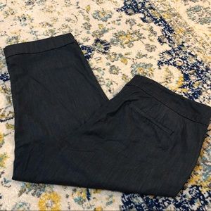 Ann Taylor Curvy navy cuffed pants Sz16 great cond